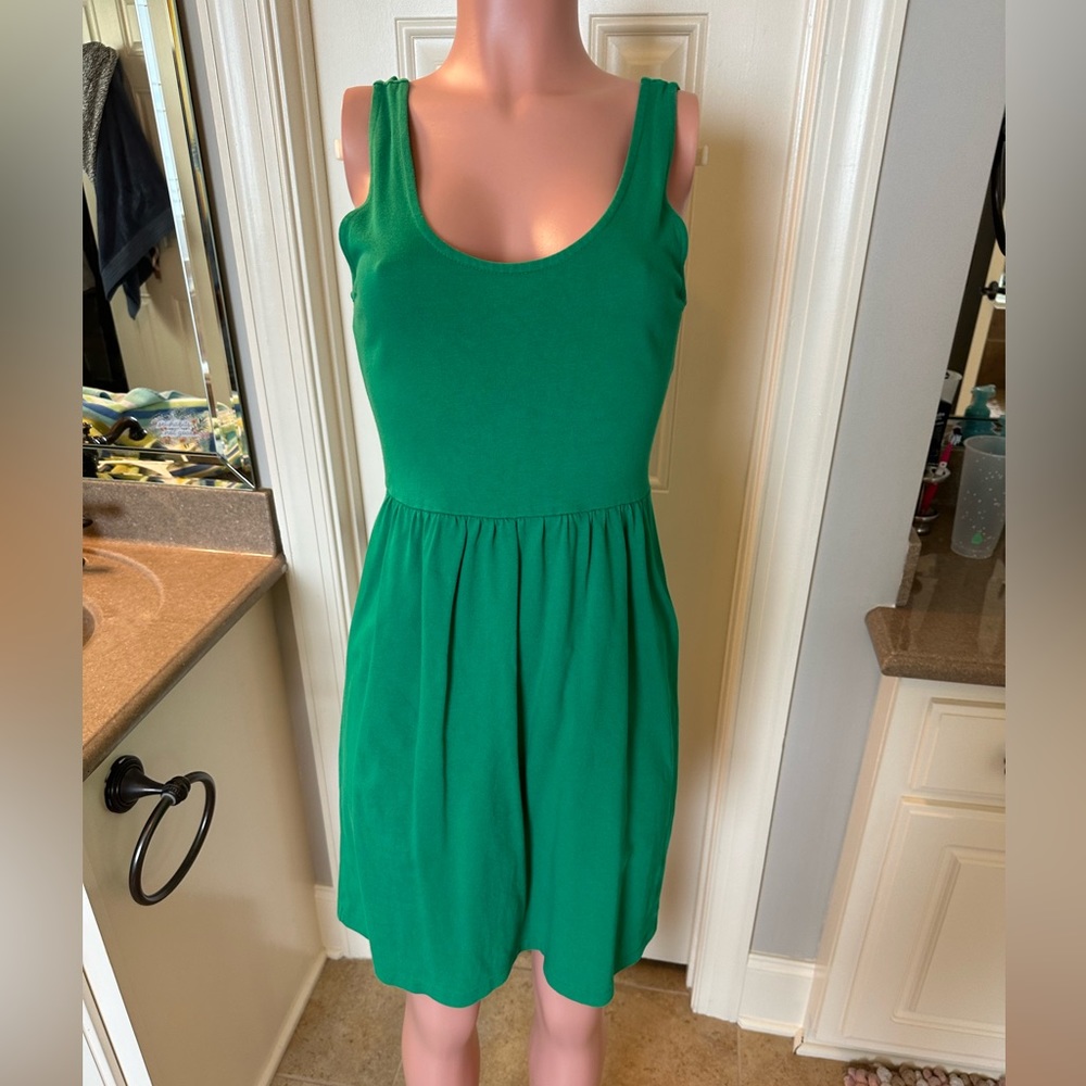 J Crew green dress